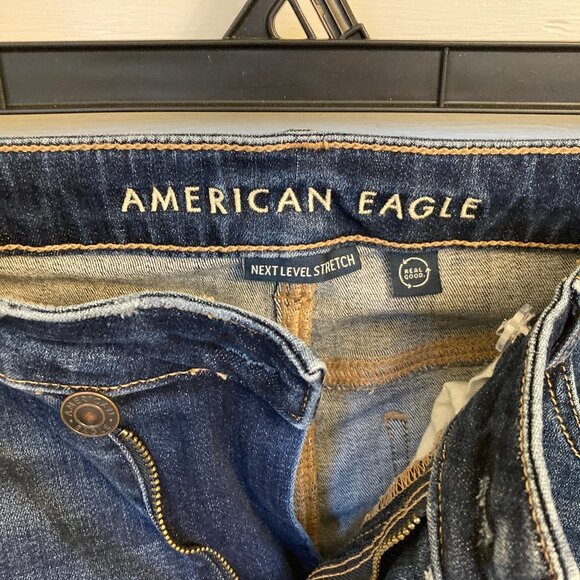 107 American Eagle Next Level Stretch Jeans, Size 12 Short, EUC - Picture 2 of 14